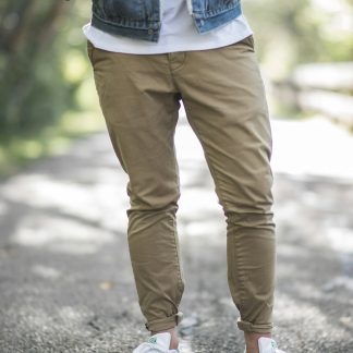 Quintionbeck Men's Straight Fit Chino Pants — Cotton Twill